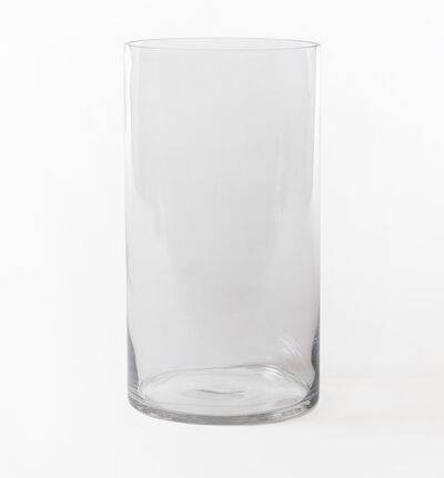 Glassvase sylinder klar